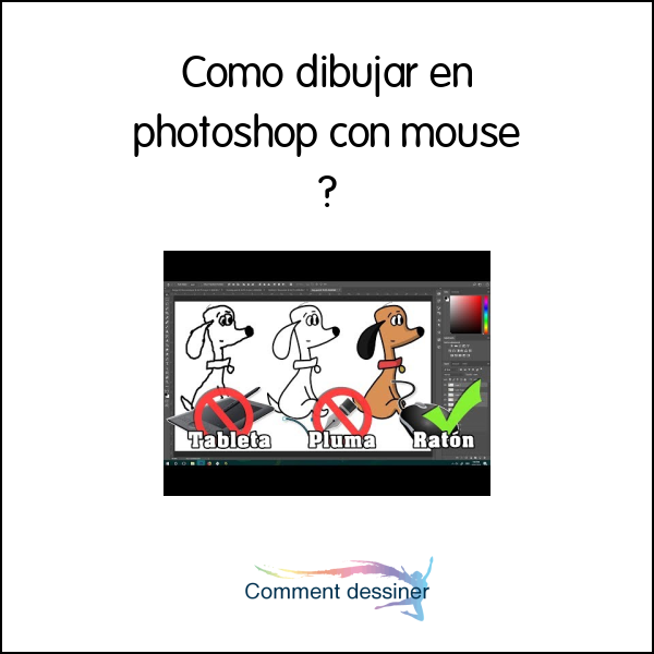 Como dibujar en photoshop con mouse